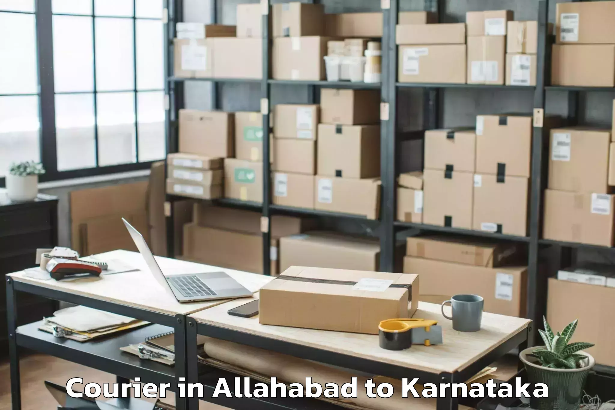 Book Allahabad to Mannaekhelli Courier Online